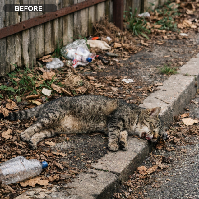 Before Dead Cat Removal